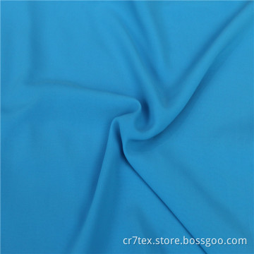 Blue Spandex Brushed Micro Chiffon PD Fabric